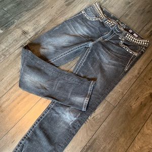 Perfect condition miss me grey wash skinny jeans